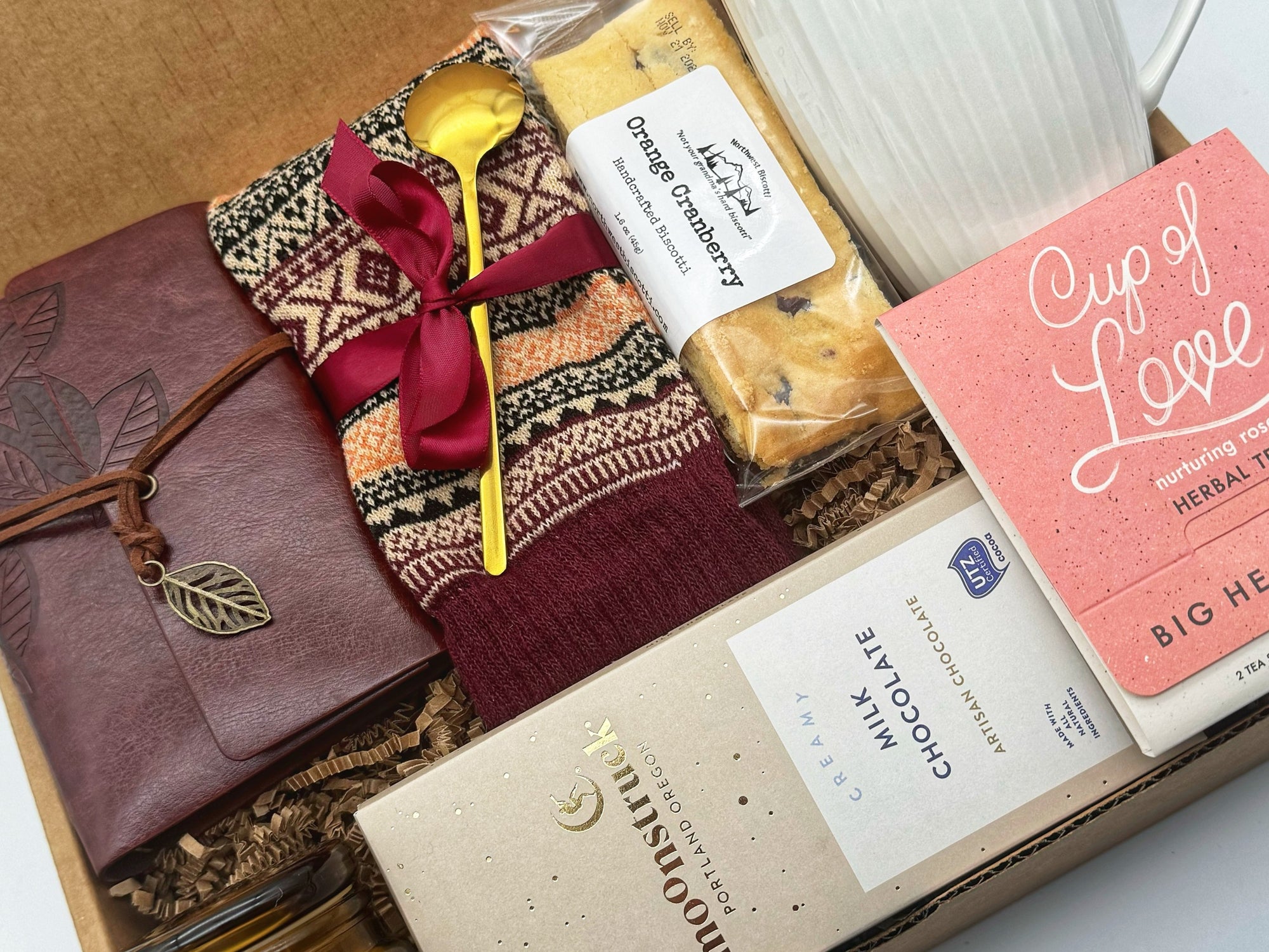 Brews & Blessings Collection | Tea Set Gift Box | Thank You Basket