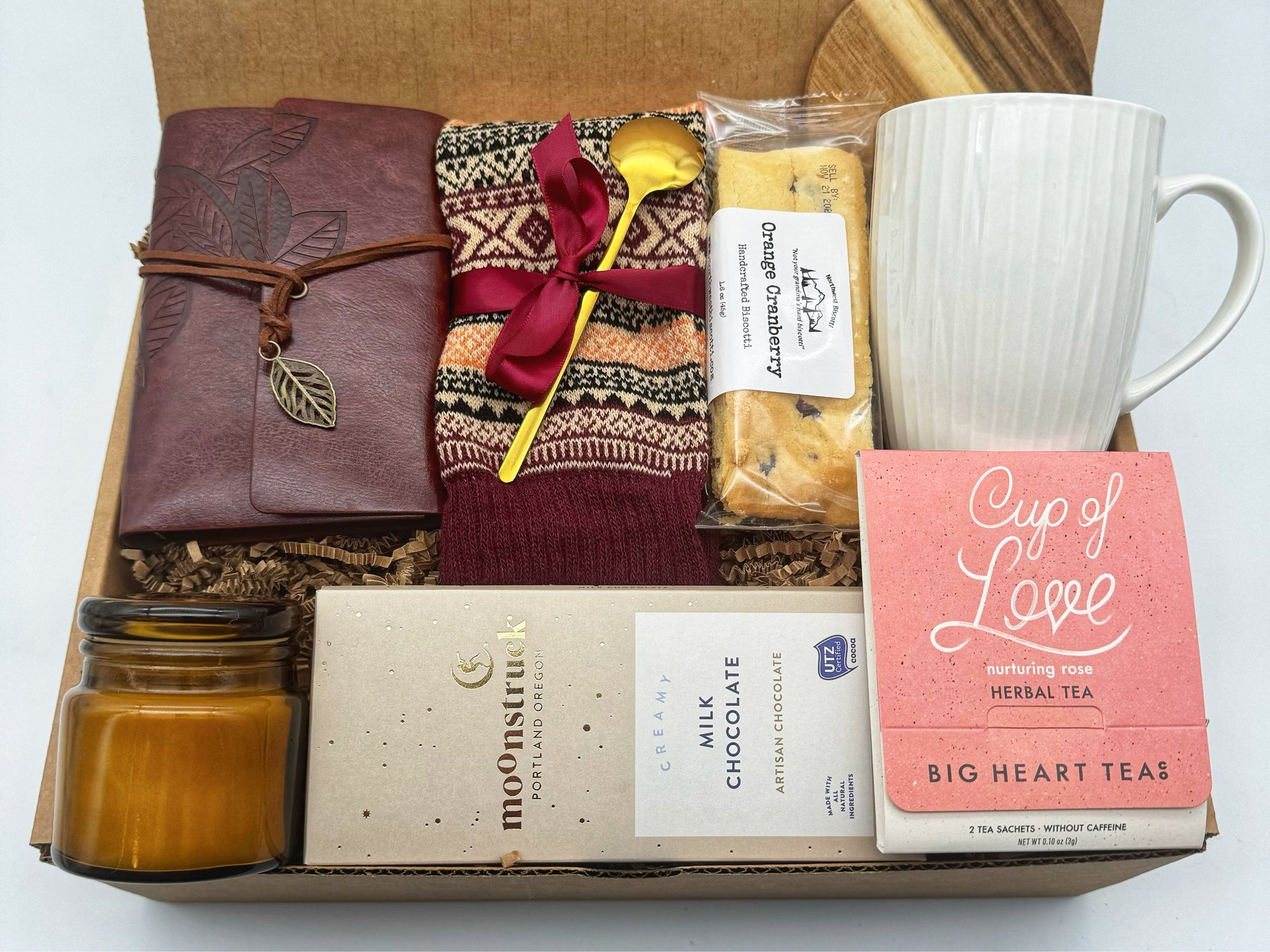 Brews & Blessings Collection | Tea Set Gift Box | Thank You Basket